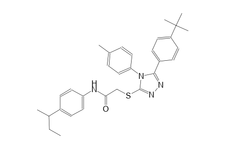 N-(4-sec-butylphenyl)-2-{[5-(4-tert-butylphenyl)-4-(4-methylphenyl)-4H-1,2,4-triazol-3-yl]sulfanyl}acetamide