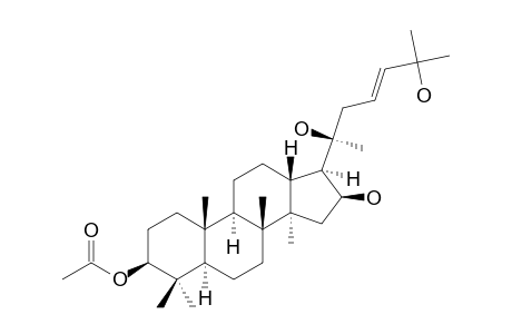 3.beta.-Acetoxy-16.beta.,20(S),25-trihydroxydammar-23-ene