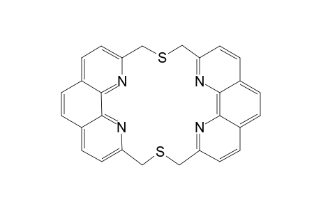 12,13,25,26-Tetraza-2,15-dithia[3.3]phenanthrolinophane