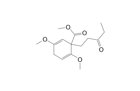 2,5-Cyclohexadiene-1-carboxylic acid, 2,5-dimethoxy-1-(3-oxopentyl)-, methyl ester