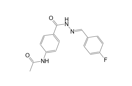 benzoic acid, 4-(acetylamino)-, 2-[(E)-(4-fluorophenyl)methylidene]hydrazide