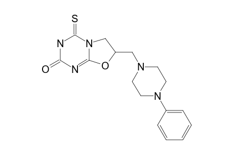 2,3,6,7-TETRAHYDRO-7-[(1-PHENYL-PIPERAZINYL)-METHYL]-4H-OXAZOLO-[3.2-A]-1,3,5-TRIAZIN-2-ONE-4-THIONE