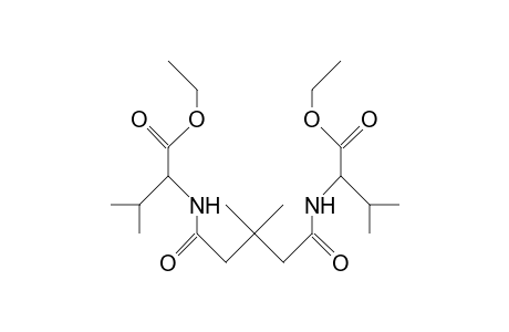 N,N'-Bis(1S-ethoxycarbonyl-2-methylpropyl)-1,3-bis(aminocarbonyl)-2,2-dimethyl-propane