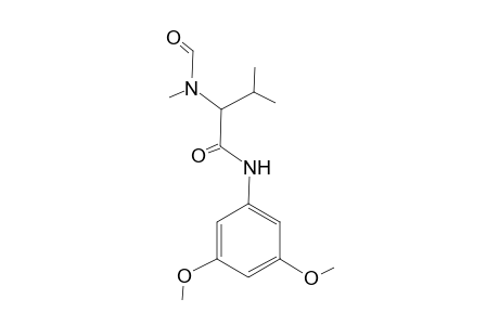 N-Methyl-N-[1-(N'-(3,5-dimethoxyphenyl)carbamyl)-2-methylpropyl]formamide