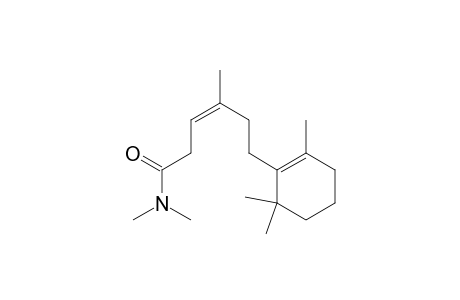 (Z)-4-Methyl-6-(2',6',6'-trimethylcyclohex-1'-enyl)-3-hexenoic acid N,N-Dimethylamide