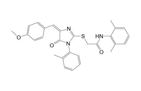 N-(2,6-dimethylphenyl)-2-{[(4E)-4-(4-methoxybenzylidene)-1-(2-methylphenyl)-5-oxo-4,5-dihydro-1H-imidazol-2-yl]sulfanyl}acetamide