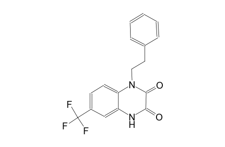 2,3-quinoxalinedione, 1,4-dihydro-1-(2-phenylethyl)-6-(trifluoromethyl)-