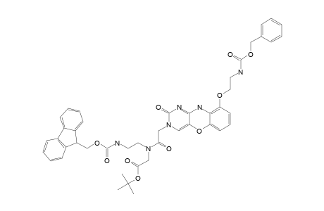 TERT.-BUTYL-N-[2-(N-9-FLUORENYLMETHOXYCARBONYL)-AMINOETHYL]-N-[CARBOXYMETHYL-6-(N-Z-2-AMINOETHOXY)-PHENOXAZINE]-GLYCINATE