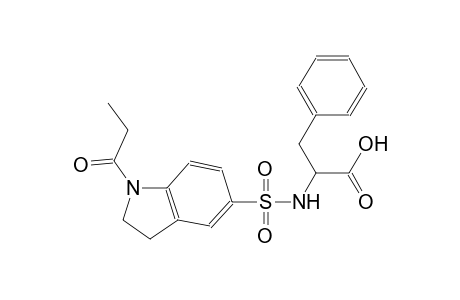 phenylalanine, N-[[2,3-dihydro-1-(1-oxopropyl)-1H-indol-5-yl]sulfonyl]-