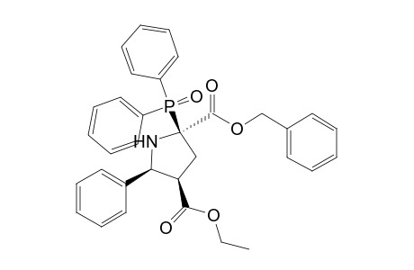 (2.alpha.,4.beta.,5.beta.)-(+-)-4-Ethyl 2-phenylmethyl 2-(diphenylphosphinoyl)-5-phenyl-2,4-pyrrolidinedi-carboxylate