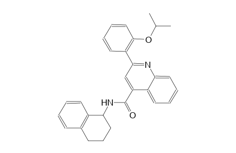 2-(2-isopropoxyphenyl)-N-(1,2,3,4-tetrahydro-1-naphthalenyl)-4-quinolinecarboxamide