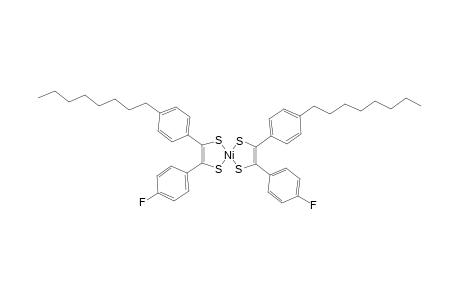 Bis(4-octylphenyl)-bis(4-fluorophenyl)tetrathio-nickel complex