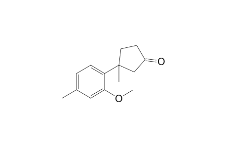 3-(2-Methoxy-4-methyl-phenyl)-3-methyl-cyclopentan-1-one