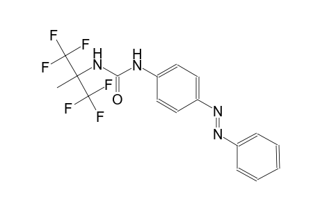 urea, N-[4-[(E)-phenylazo]phenyl]-N'-[2,2,2-trifluoro-1-methyl-1-(trifluoromethyl)ethyl]-
