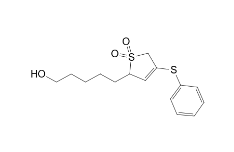 2-(5-Hydroxypentyl)-4-phenylthio-3-sulfolene