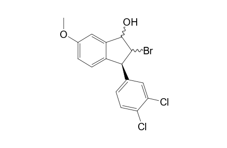 2-Bromo-trans-3-(3,4-dichlorophenyl)-6-dimethoxyindan-1-ol