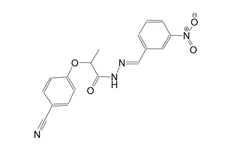 2-(4-cyanophenoxy)-N'-[(E)-(3-nitrophenyl)methylidene]propanohydrazide
