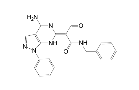 2-(4-amino-1-phenyl-1H-pyrazolo[3,4-d]pyrimidin-6(7H)-ylidene)-N-benzyl-3-oxopropanamide