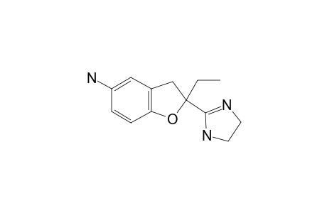 [2-(4,5-dihydro-1H-imidazol-2-yl)-2-ethyl-3H-benzofuran-5-yl]amine