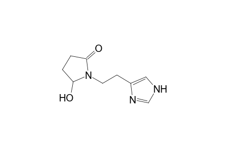 1-[2-(1H-imidazol-5-yl)ethyl]-5-oxidanyl-pyrrolidin-2-one
