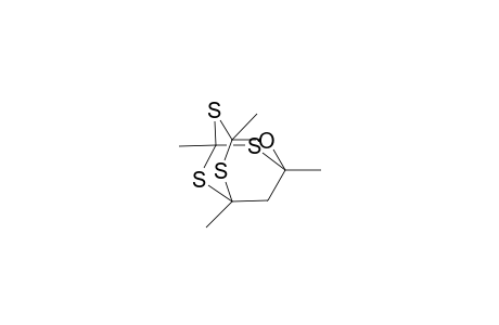 2-Oxa-4,6,8,9-tetrathiaadamantane, 1,3,5,7-tetramethyl-, (.+-.)-