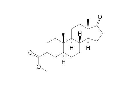 Androstane-3-carboxylic acid, 17-oxo-, methyl ester, (5.alpha.)-