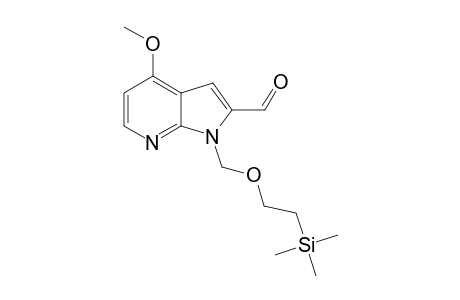 N-1-(Trimethylsilyl)ethoxymethyl-2-formyl-4-methoxypyrrolo[2,3-b]pyridine