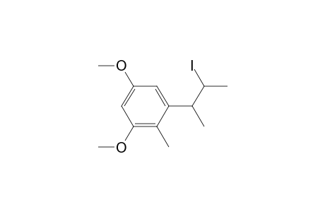 Benzene, 1-(2-iodo-1-methylpropyl)-3,5-dimethoxy-2-methyl-, (R*,R*)-(.+-.)-