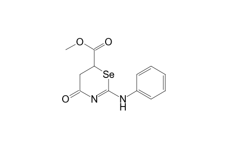 2-Anilino-4-keto-5,6-dihydro-1,3-selenazine-6-carboxylic acid methyl ester