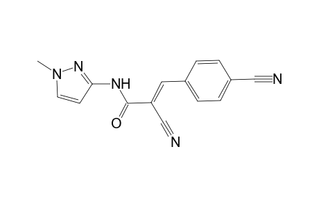 Propenamide, 2-cyano-3-(4-cyanophenyl)-N-(1-methyl-3-pyrazolyl)-