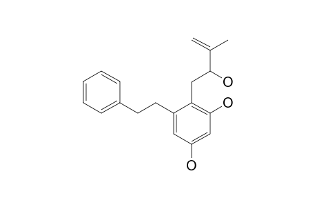 4-(2-hydroxy-3-methyl-but-3-enyl)-5-(2-phenylethyl)resorcinol