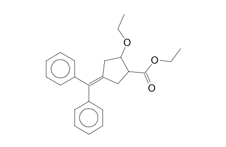 4-(diphenylmethylene)-2-ethoxy-1-cyclopentanecarboxylic acid ethyl ester
