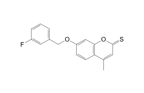 7-(3-fluorobenzyl)oxy-4-methyl-chromene-2-thione