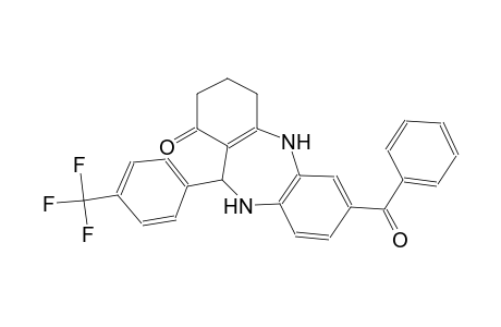 1H-dibenzo[b,e][1,4]diazepin-1-one, 7-benzoyl-2,3,4,5,10,11-hexahydro-11-[4-(trifluoromethyl)phenyl]-