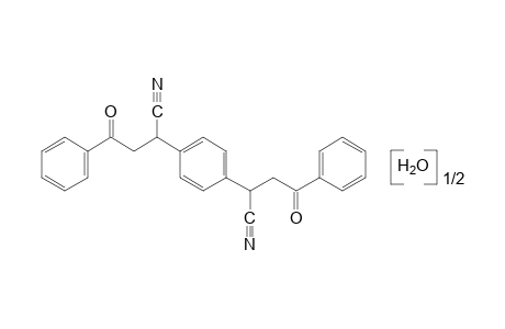 2,2'-p-phenylenebis[3-benzoylpropionitrile], hemihydrate