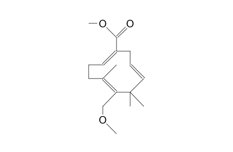 11-Methoxy-lychnen-14-oic acid, methyl ester