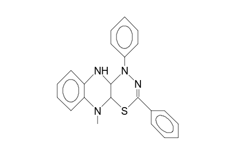 10-Methyl-2,4-diphenyl-1,4,4a,5,10,10a-hexahydro-1,3,4-thiadiazino(5,6-B)quinoxaline