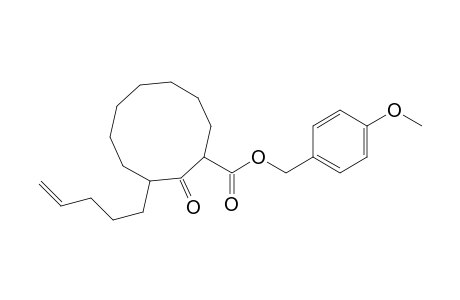 p-Methoxybenzyl 2-Oxo-3-(4'-pentenyl)cyclodecanecarboxylate