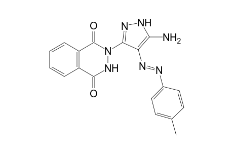 2-(5-Amino-4-(p-tolyldiazenyl)-1H-pyrazol-3-yl)-2,3-dihydrophthalazine-1,4-dione