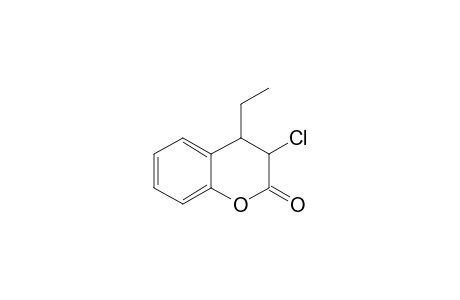 3-Chloro-3,4-dihydro-4-ethyl-2H-1-benzopyran-2-one