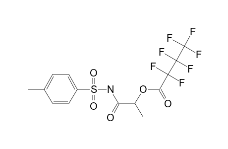 N-(2-Hydroxy-propionyl)-4-methyl-benzenesulfonamide, o-heptafluorobutyryl-