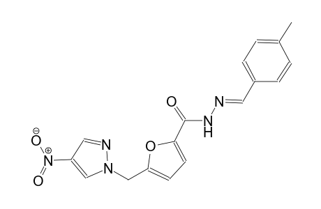 N'-[(E)-(4-methylphenyl)methylidene]-5-[(4-nitro-1H-pyrazol-1-yl)methyl]-2-furohydrazide