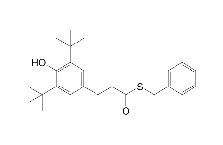 3-(3,5-ditert-butyl-4-hydroxy-phenyl)propanethioic acid S-benzyl ester