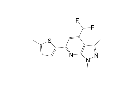 4-(difluoromethyl)-1,3-dimethyl-6-(5-methyl-2-thienyl)-1H-pyrazolo[3,4-b]pyridine