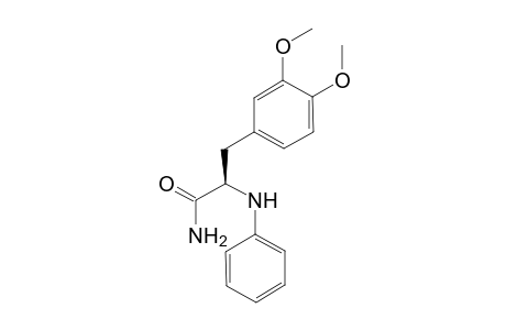 (R)-2-Anilino-3-(3',4'-dimethoxyphenyl)propionamide