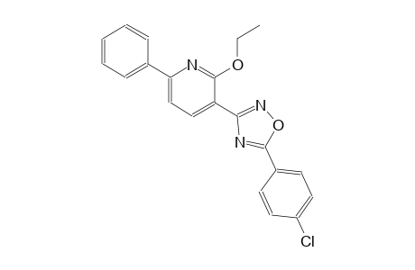 pyridine, 3-[5-(4-chlorophenyl)-1,2,4-oxadiazol-3-yl]-2-ethoxy-6-phenyl-