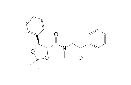 (4R,5S)-N,2,2-trimethyl-N-phenacyl-5-phenyl-1,3-dioxolane-4-carboxamide