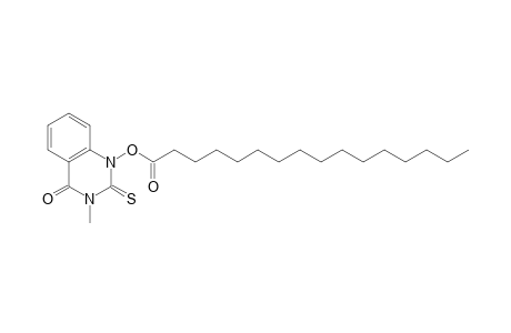 4(1H)-Quinazolinone, 3,4-dihydro-3-methyl-1-[(1-oxohexadecyl)oxy]-2-thioxo-
