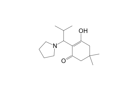 2-Cyclohexen-1-one, 3-hydroxy-5,5-dimethyl-2-[2-methyl-1-(1-pyrrolidinyl)propyl]-