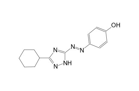 4-[(E)-(3-cyclohexyl-1H-1,2,4-triazol-5-yl)diazenyl]phenol